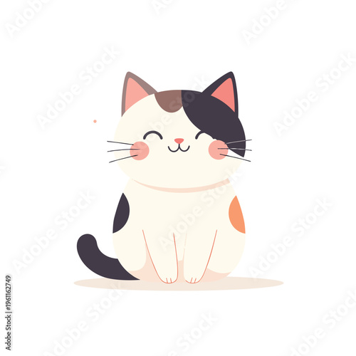 cute cat vector design for pet care