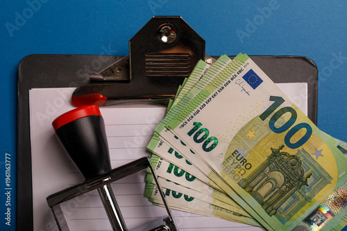 Financial concept featuring...