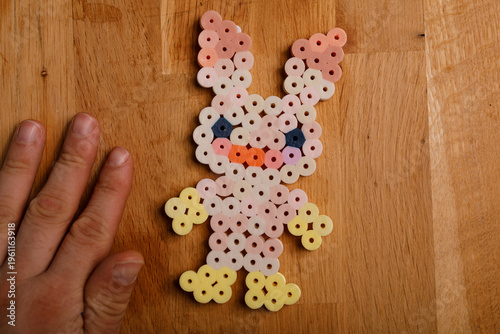 Cute handmade bunny figure ...