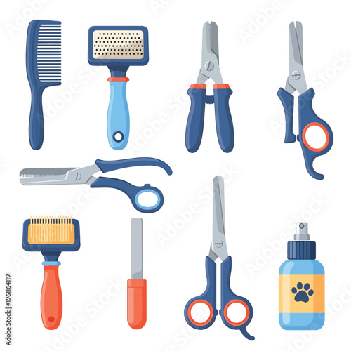 Pet grooming tools and accessories 1.