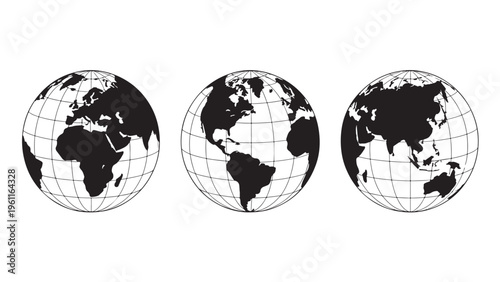World globe icon variations
