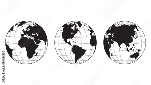 World globe icon variations
