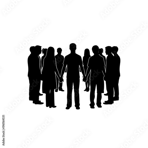 Group of people standing together.