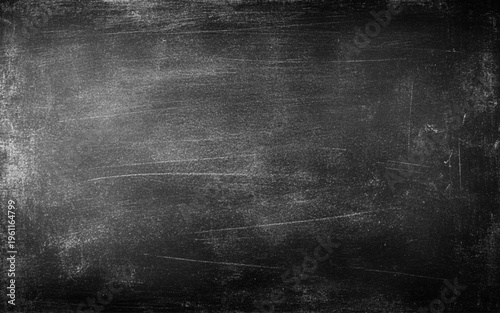 Chalk rubbed out on blackboard background. template for learning board concept.