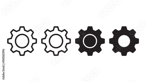   
Gear icon progression