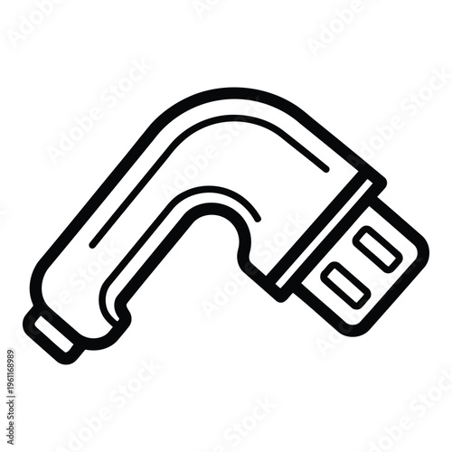 USB flash drive connector closeup.