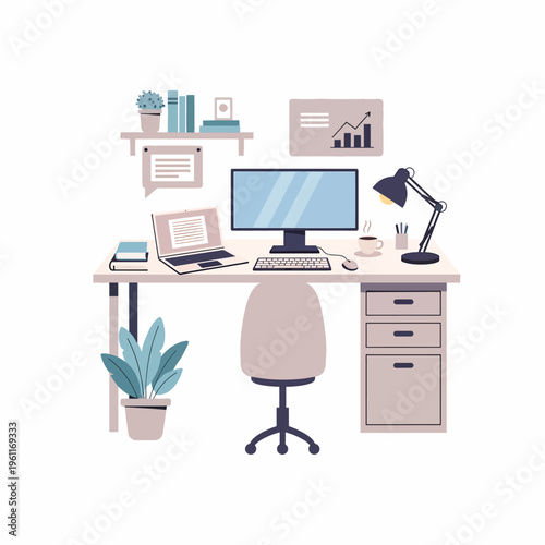 Office Chair With Ergonomic Design Features.