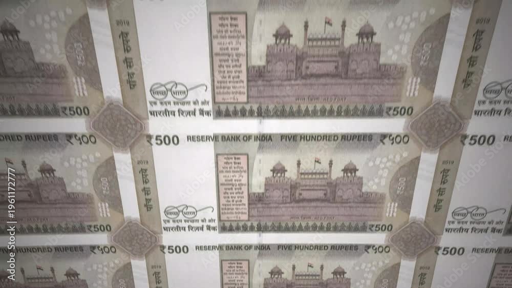 500 Rupees Notes Cinematic View. Money Background for Finance, Banking ...