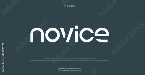 Novice logo on dark teal background with white text