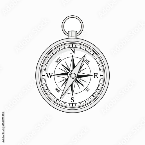 Compass Navigation Tool Direction Indicator 1.
