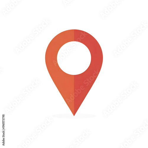Free Download A red location pin icon on a black background - GFXLoad