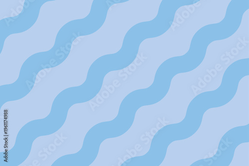 なみなみ縞模様の青い背景イラスト