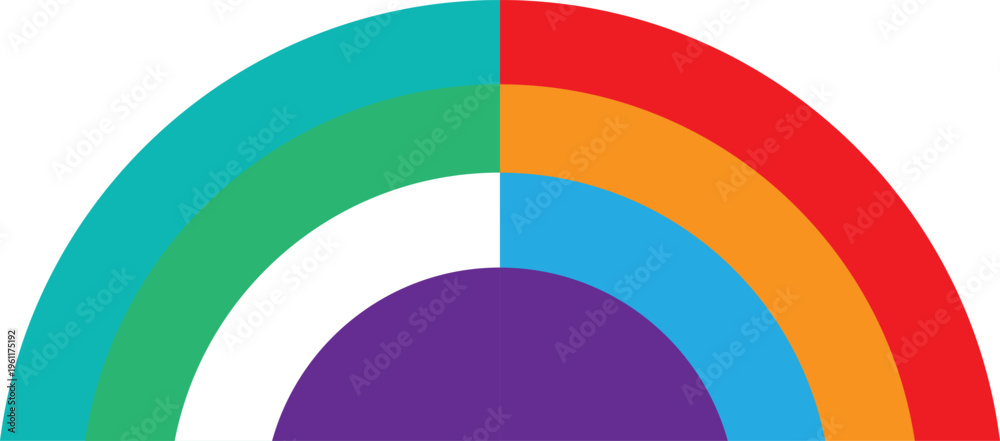 Obraz premium abstract rainbow circle