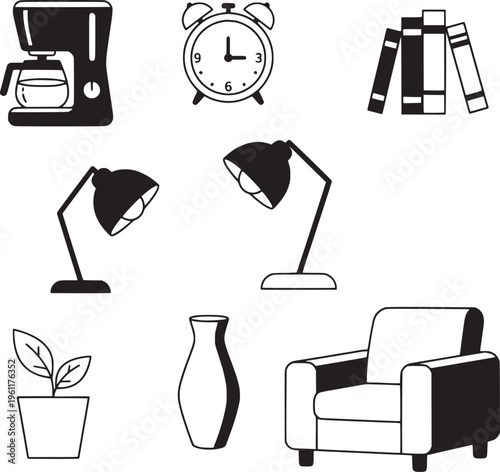 furniture icon set