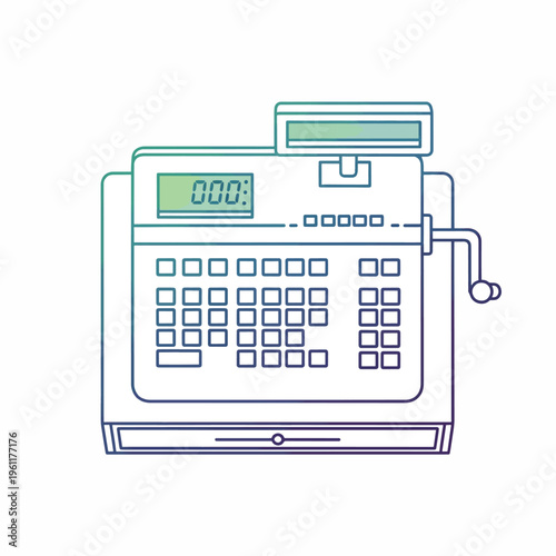 Electronic Cash Register Machine Device.