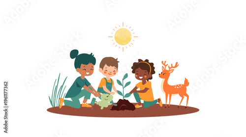 A person is smiling in a beautiful landscape.