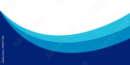 Curved Header and Footer Element. Vector EPS 10