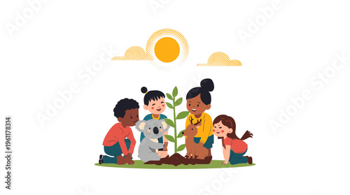 A young woman smiles while working on her laptop in a bustling coffee shop, embodying productivity and happiness.