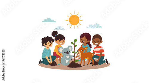 A young woman smiles while working on her laptop in a busy coffee shop, conveying a sense of productivity and happiness.