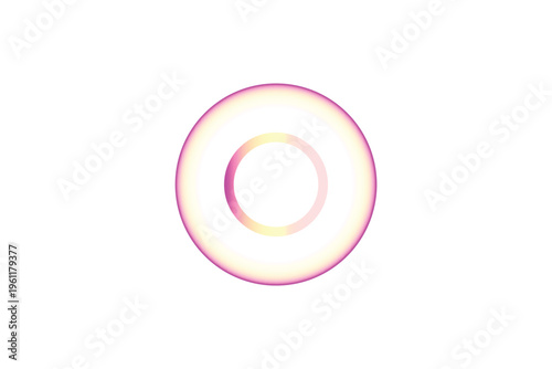 Vibrant oval light effect with gradient glow and radiant aura