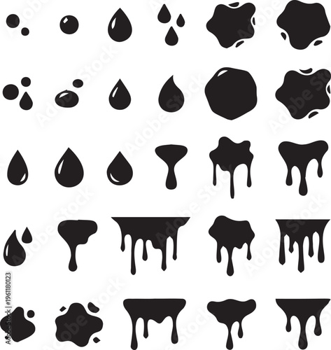 Based Paint Drops, Spills & Puddles Collection.