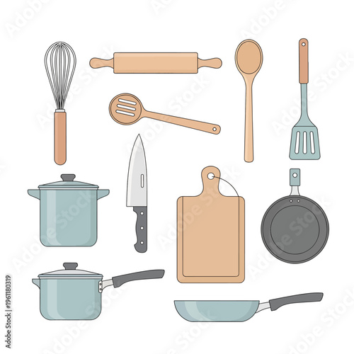 Kitchen Utensils and Cooking Tools.