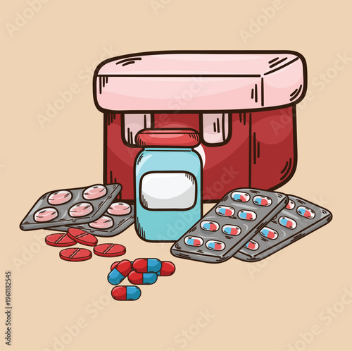 Health medicines pills capsules maintaining health medical equipment