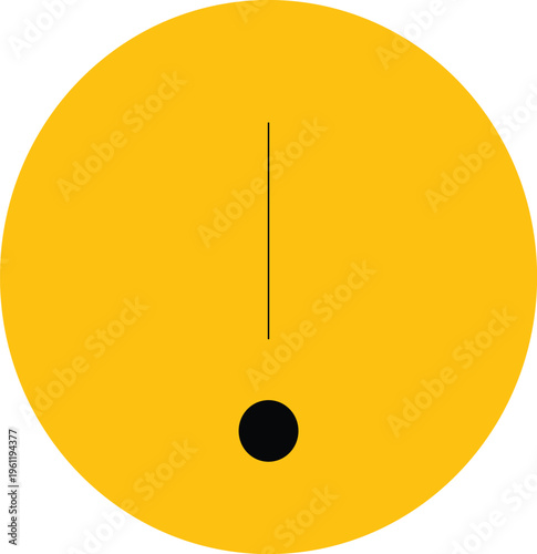Warning Icon Yellow Circle with Exclamation Mark – Alert, Caution, Attention, Notification Symbol for UI and System Feedback