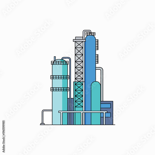 Industrial factory plant equipment structure 1.