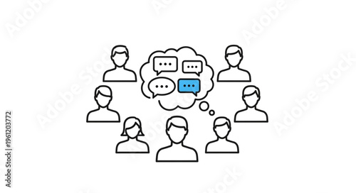 Group Discussion - People Sharing Ideas and Communicating in a Team Setting.