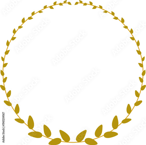 올리브 리프 원형 월계관 장식