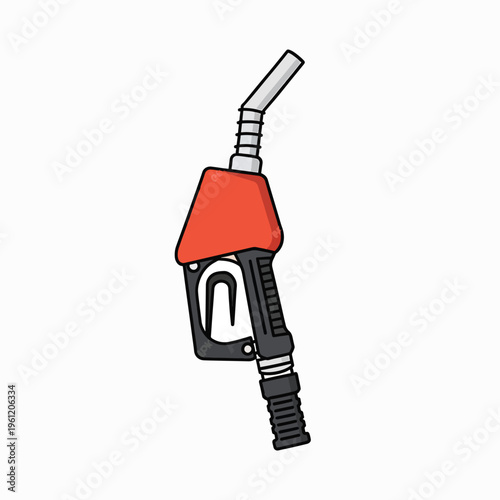 Gasoline fuel pump nozzle handle.