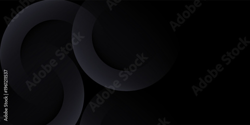 Black premium abstract background with luxury gradient geometric elements. Rich background for exclusive design. eps 10