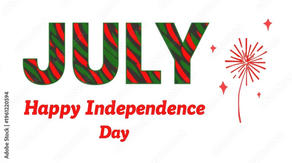 Obraz premium Independence Day, July 4th, Happy Independence Day, Patriotic greeting