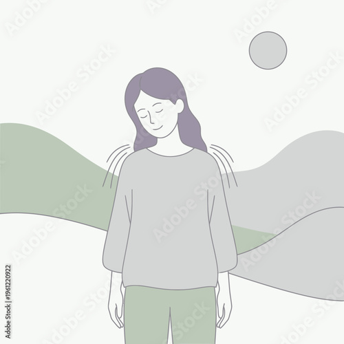 Woman experiencing shoulder pain and discomfort relief.