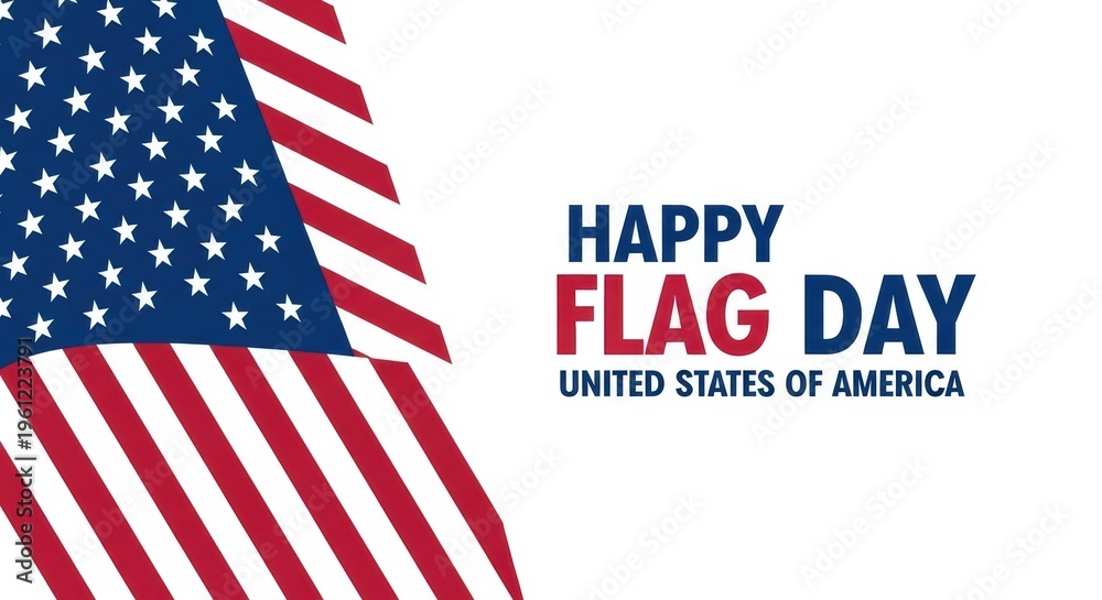 Fototapeta premium American flag, Happy Flag Day, USA patriotic symbol, national celebration