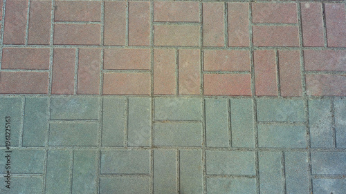 Two-Tone Paving Stones Pattern On Street
