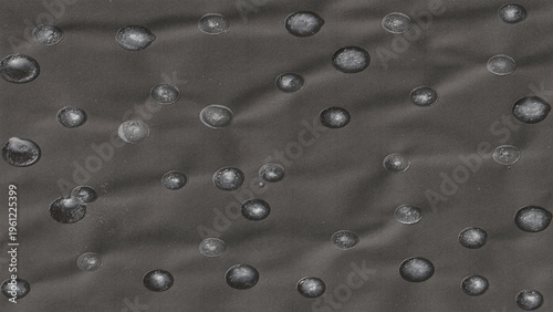 Εκτύπωση καμβά Abstract Grey Synthetic Texture with Circular Bubble Pattern on Wrinkled Surface