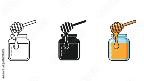 Honey Jar Dipper Sweetener Commercial