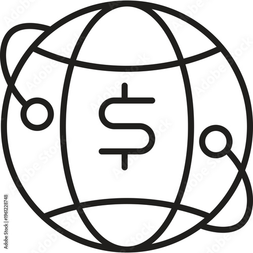 Business and financial line icon