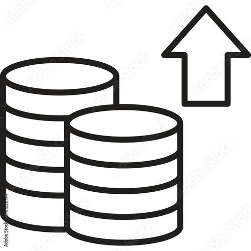 Business and financial line icon