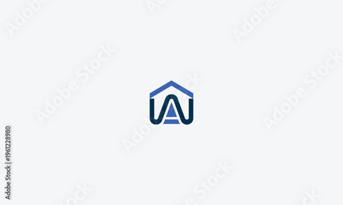 Modern minimalist vector graphic illustration featuring a creative geometric blue and dark blue abstract logo design for business, property, or initial concepts. Free Download Modern minimalist vector graphic illustration featuring a creative geometric blue and dark blue abstract logo design for business, property, or initial concepts. - GFXLoad