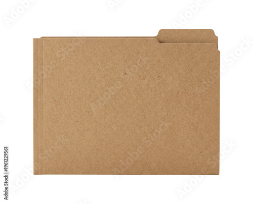 Billede på lærred Brown kraft file folder isolated