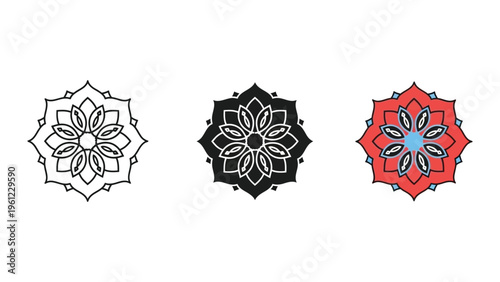 Mandala Design Vector Set Commercial