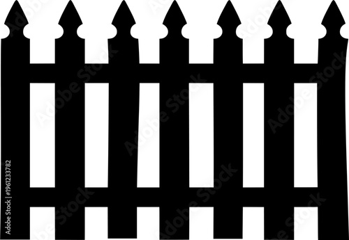 Black Picket Fence: A simple yet iconic black picket fence stands as a symbol of home, protection, and the American dream. This image evokes feelings of security and classic charm.