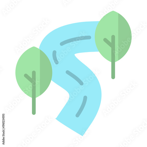 River Vector Icon
