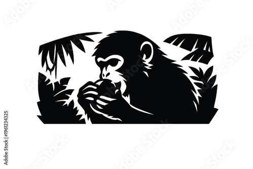 Vector illustration of a girl with a tattoo holding a cat in a wild tribal style design