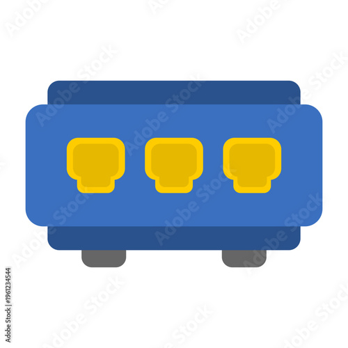 Network Switch Vector Icon