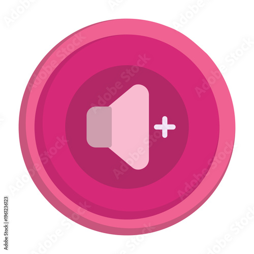 Volume Up Circle Vector Icon