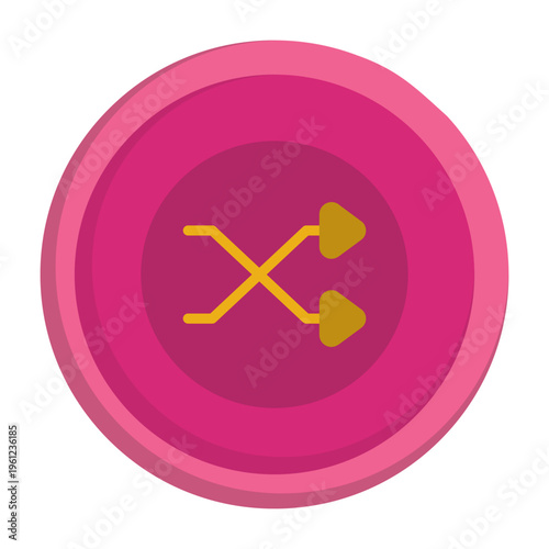 Shuffle Circle Vector Icon